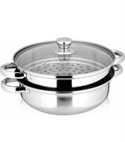 2 Piece Stainless Steel Stack and Steam Pot Set -