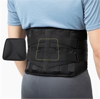 R9445  BraceUP Back Brace with lumbar Pad, S/M