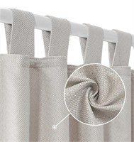New Topfinel Faux Linen Textured Heavy Curtains