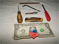 Tools (5ct) & Longhorn Advetisement Pocket Knife