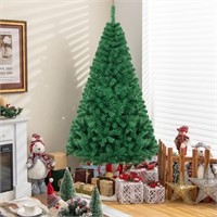 W4181  Gymax 6' Green PVC Christmas Tree