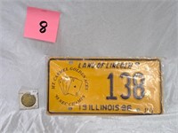 Mount Carmel, Illinois License Plate & Ferry Token