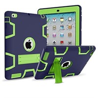 R9467  Soatuto iPad Defender Case 9.7" Navy+Green