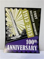 FORT RECOVERY 100TH ANNIVERSARY POSTER - 14" X 11"