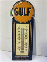 GULF OPEN ROAD THERMOMETER - 15 1/2" X 5 1/2"