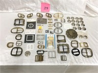 Large Assortment of Belt Buckles