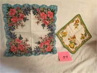 1940s Adult and Child Handkerchiefs