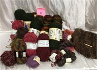 Large Lot of Yarn and Misc. knitting needles
