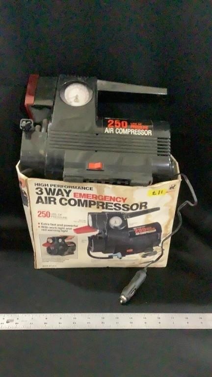 Emergency air compressor, not tested