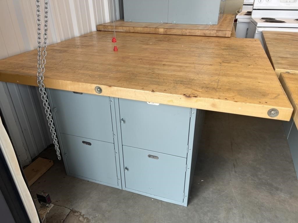 48"x54" Work Bench w/ Lockers - 
2.25" Thickness