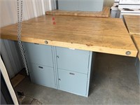 48"x54" Work Bench w/ Lockers - 
2.25" Thickness