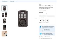 R9491  Kwikset Aura Bluetooth Smart Lock, Bronze