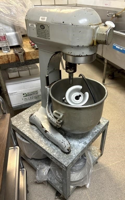Hobart Model A 200 Commercial Stand Mixer w/Cart