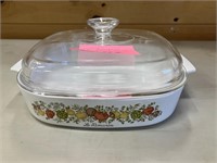 Vintage Le Romarin Corning Ware w/ Pyrex Cover