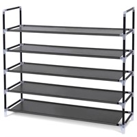 TN5036  Ktaxon 5 Tier Shoe Rack Organizer, 25 Pair