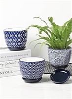 Selamica Ceramic Plant Pots, 4.6 Inch Flower Pots