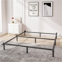 TN5053  QFTIME Bed Frame, Low Profile, Black, Full
