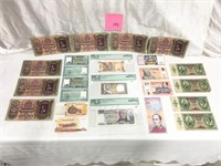 Assorted Lot of Foreign Notes