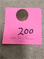 1629 Early European Coin