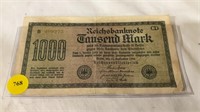1000 Reichs banknote