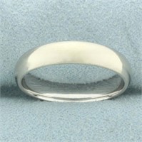 Wedding Band Ring in 10k White Gold