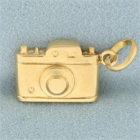 3D Camera Charm in 18k Yellow Gold