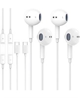 New 2 Pack-USB C Headphones for iPhone 15 Pro Max