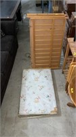Vintage crib with mat