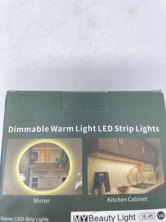 Appears new 16.4ft dimmable warm light LED strip