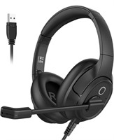 EKSA Headset with Microphone for Laptop, Wired