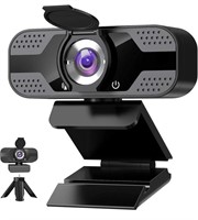 Webcam with Microphone for Desktop, 1080P HD USB