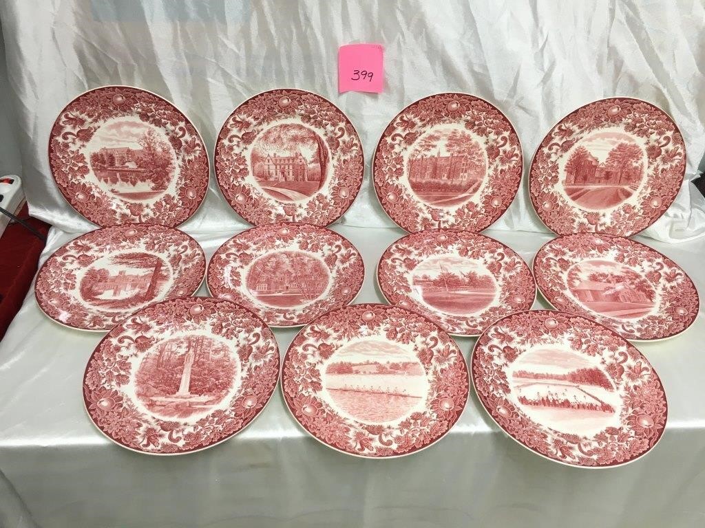 Wedgwood, England Plates of St. Paul’s School 1928