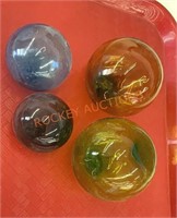 Vintage glass, fishing floats