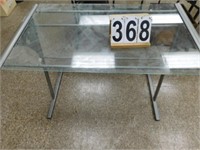 Glass Top Desk 30"T X 41"W X 24"D