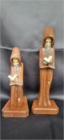 Wood Carved Monks - Mexico $25