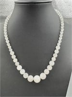 White Jade Gemstone Necklace