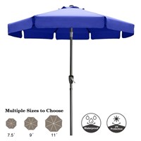 TE5573  ABCCANOPY Patio Umbrella, 7.5ft, Blue