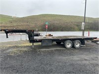 20FT GOOSENECK TRAILER WITH ADD 7FT UPPER DECK