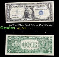 1957 $1 Blue Seal Silver Certificate Grades Select