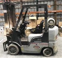 Nissan 50 lp gas forklift, 12869hrs, model