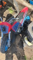 Electric spider man  dirt bike