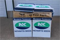 2 Boxes of Novartis Seeds Signs