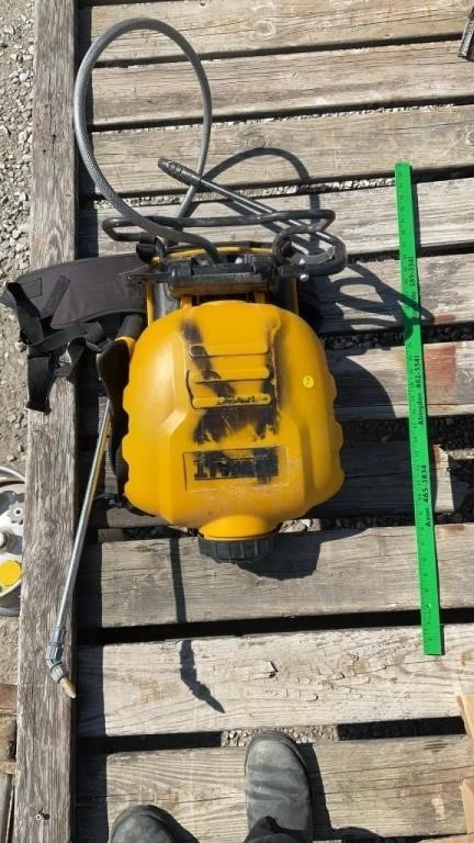 DeWalt backpack sprayer ( untested).