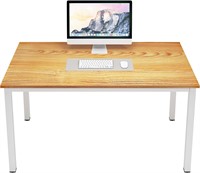 DlandHome 47 Desk  Teak/White  1 Pack