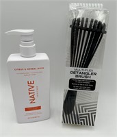 Native Hair Care 16.5oz/Multi Flex Detangler Brush