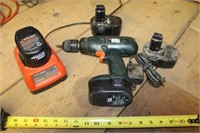 Black & Decker Drill with Batteries & Charger