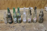 Vintage Bottle Lot-Coca Cola, Whistle, Vess & Soda