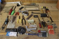 Lot of Assorted Hand Tools & Shop Supplies
