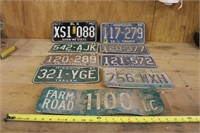 Old Missouri License Plates Lot