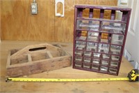 Wooden Carrying Tray & Hardware Organizer